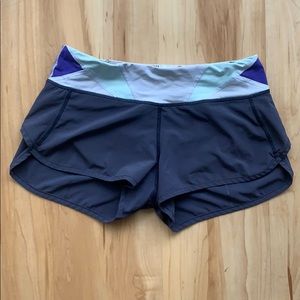 Gray Lululemon shorts size 4